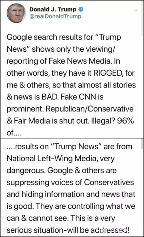 950页源文件泄漏，谷歌操纵大选 算法帮拜登赢川普